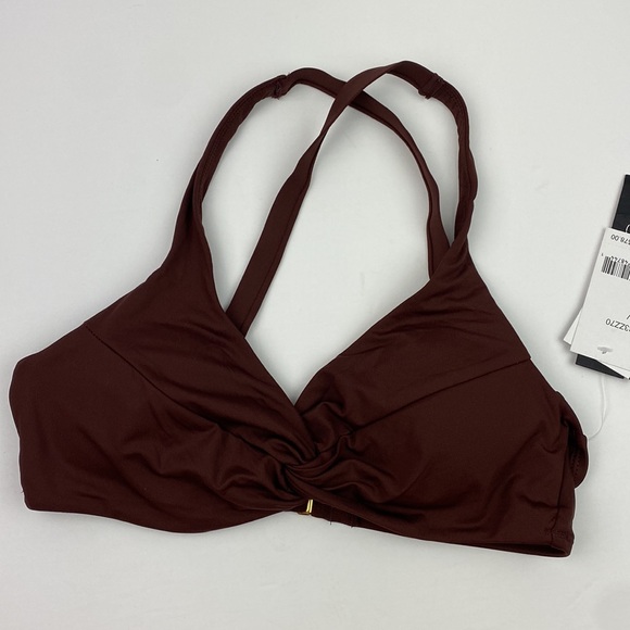 NWT La Blanca | Island Goddess Underwire Twist Bikini Top Java 6 - Picture 2 of 7